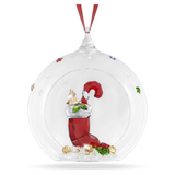 Swarovski Holiday Cheers Stocking and Candy Ball Ornament
