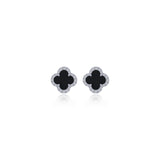 Lafonn Onyx Clover Earrings