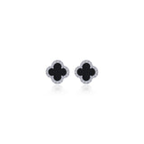 Lafonn Onyx Clover Earrings
