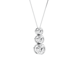 Lab Grown Diamond 3-Stone Drop Pendant
