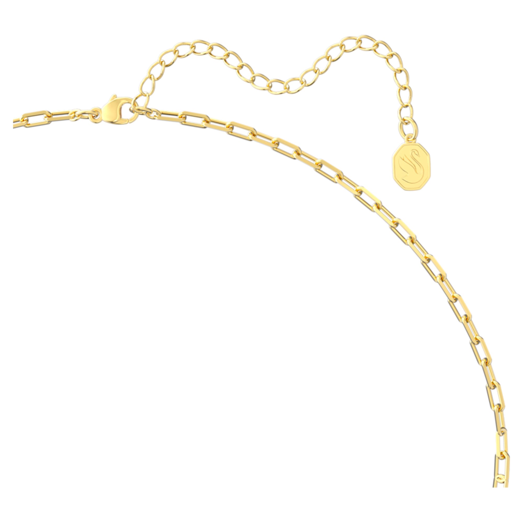 Swarovski Harmonia pendant, Oversized crystal, Gold tone, Gold-tone plated