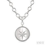 Silver Star Medallion Pendant