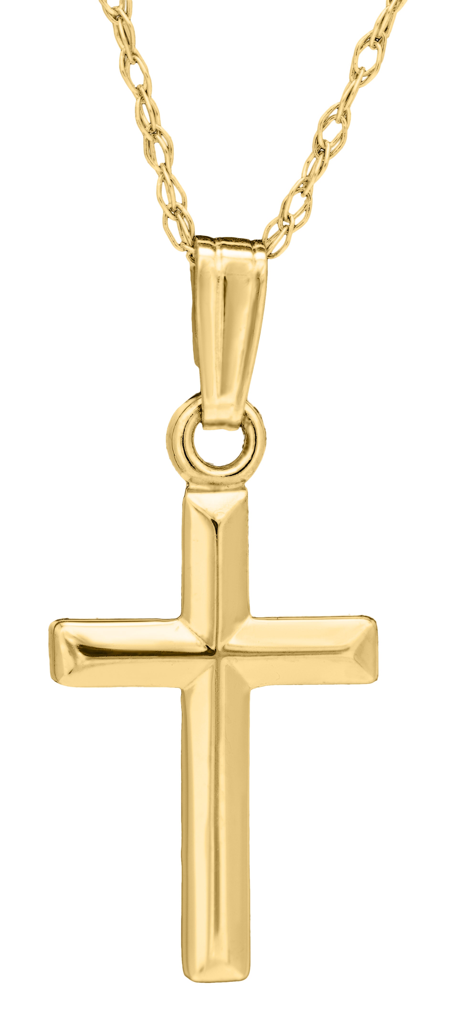 Alexander Castle Small Plain Solid 9ct Gold Cross India | Ubuy