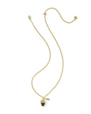 Kendra Scott Acorn Gold Short Pendant Necklace
