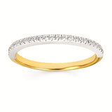 Two-Tone Diamond Wedding Band
