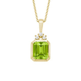 Peridot & Diamond Dangle Pendant