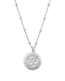 Kendra Scott Om Coin Silver Short Pendant Necklace