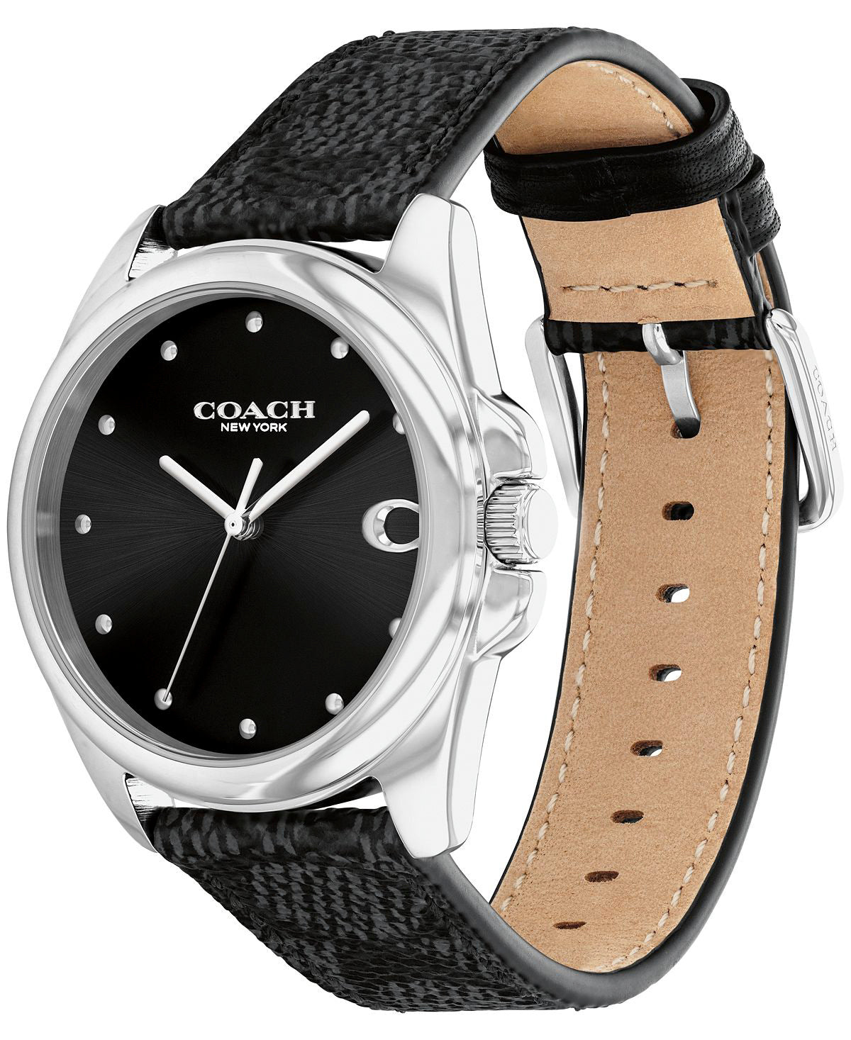 Coach Greyson Quartz Watch, Black