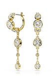 Swarovski Imber drop earrings, Round cut, White, Mixed metal finish