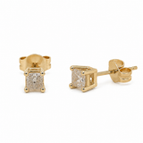 1/5ctw Princess Cut Diamond Studs