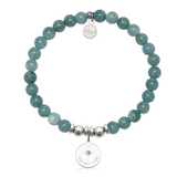 You Got This Charm with Mountain Blue Jade Charity Bracelet
