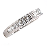 Arched Channel Set Diamond Band