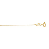 Yellow Gold 0.6mm Box Chain, 18"