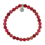 HELP Collection: Love Stacker with Cranberry Jade