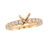 1/2ctw Diamond Semi-Mount Ring