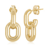 Gold Vermeil Small Double Link Earrings