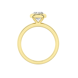 1.5ct Oval Lab-Grown Diamond Bezel Solitaire Ring