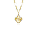 Lafonn Fluted Clover Halo Pendant