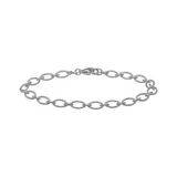 Textured Oval Link Bracelet, 7