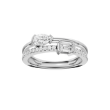 Multi-Row Lab Grown Diamond Stackable Band