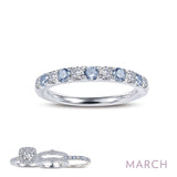 Lafonn Birthstone Stacker Ring - March