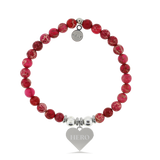 HELP Collection: Hero Charm with Cranberry Jasper Charity Bracelet
