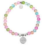 HELP Collection: Love Paw Charm with Kaleidoscope Crystal Charity Bracelet