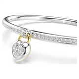 Swarovski Idyllia Heart Charm Bangle, Small