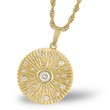 Sunburst Diamond Pendant