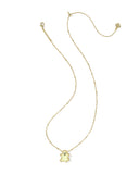 Kendra Scott Ghost Gold Short Pendant Necklace (Glow in the Dark)