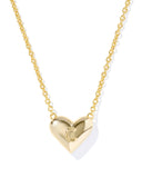 Kendra Scott Heart Letter C Gold Ivory Mother of Pearl Short Pendant Necklace