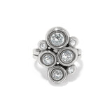 Brighton Constella Cluster Ring, White, Size 8