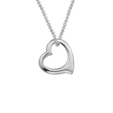 Silver Open Heart Pendant