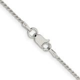 Silver 1.1mm Rope Chain, 16"
