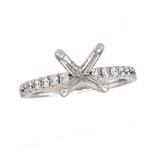 0.35ctw Diamond White Gold Semi-Mount Ring