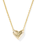 Kendra Scott Heart Letter K Gold Ivory Mother of Pearl Short Pendant Necklace