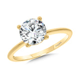 Classic Solitaire Diamond Semi-Mount Engagement Ring