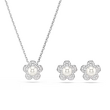 Ariana Grande x Swarovski Crystal Pearl Pendant & Earrings Set