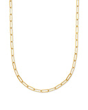 Kendra Scott 22 Inch Large Paperclip Chain Necklace in 18k Gold Vermeil