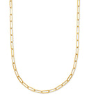 Kendra Scott 22 Inch Large Paperclip Chain Necklace in 18k Gold Vermeil