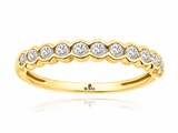Diamond Semi-Bezel Band
