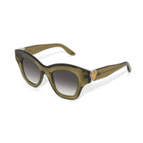 Brighton Cascade Heart Sunglasses, Sage Green