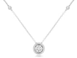 Diamond Station Necklace, 18"