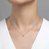 Lafonn 0.85ctw Round Solitaire Necklace