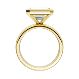 East-West Bezel Set Lab-Grown Diamond Solitaire Ring