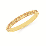 Gold Floral Pattern Band