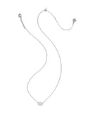 Kendra Scott Mini Elisa Luxe Silver Short Pendant Necklace