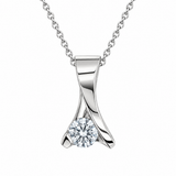 Small Diamond Swoop Pendant