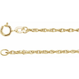 Gold-Filled 1.5mm Rope Chain, 24"