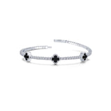 Lafonn Flexible Onyx Accent Tennis Bracelet, 6.8